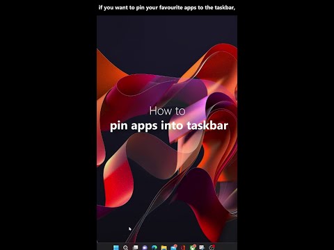 How to Pin Apps to Taskbar