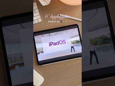 6 highlights of the upcoming iPadOS 26✨#ipad #ipados26 #ipados #multitasking #ios #ipadpro #ipadtips